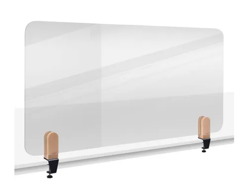 Bureauscherm Elements doorzichtig 60x120cm klemmen