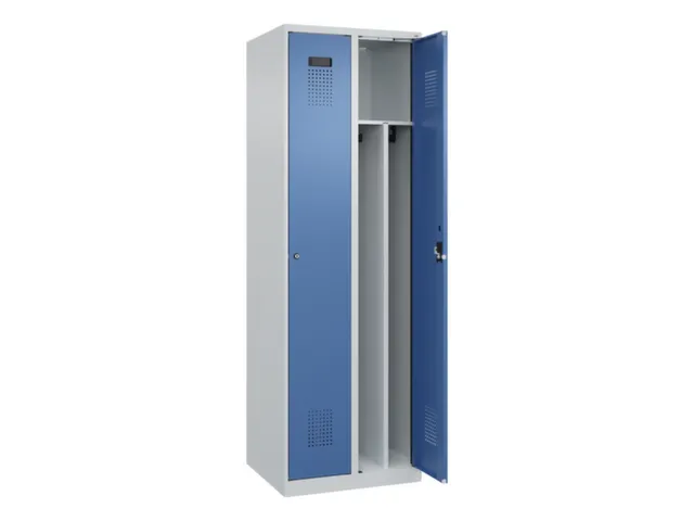 locker voor scheiding van kleding,HxBxD 1850x600x500mm,2vak