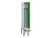 locker met bank,voor scheiding van kleding,HxBxD 2120x300x815mm,1vak