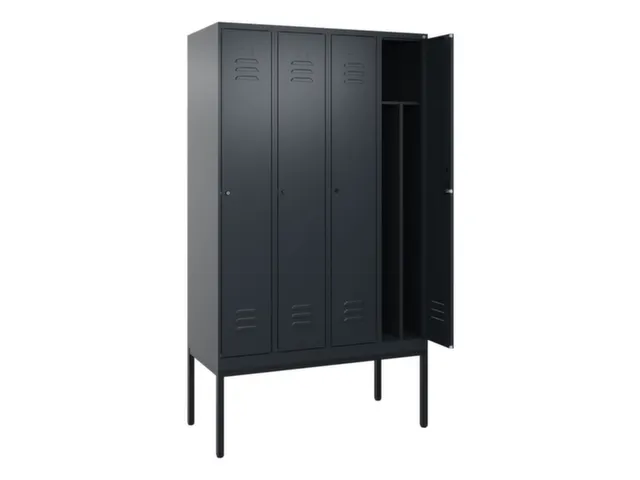 locker voor scheiding van kleding,HxBxD 2120x1200x500mm,4vak