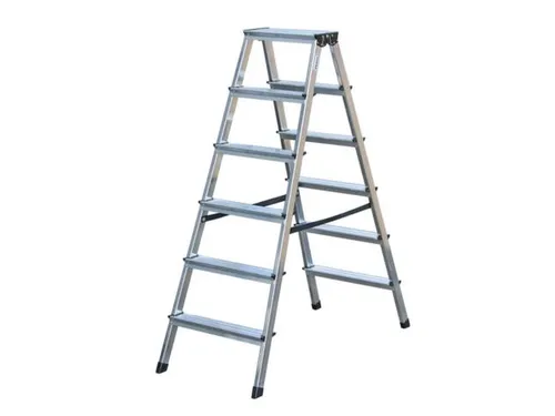 Lichte Universele Trapladder Tweezijdig L 1.41m H 1 08m 2x6treden