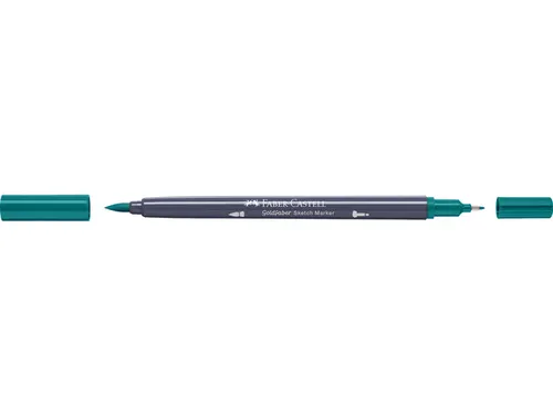 Sketchmarker Faber-Castell Goldfaber 313 dark cobalt green op alcoholb