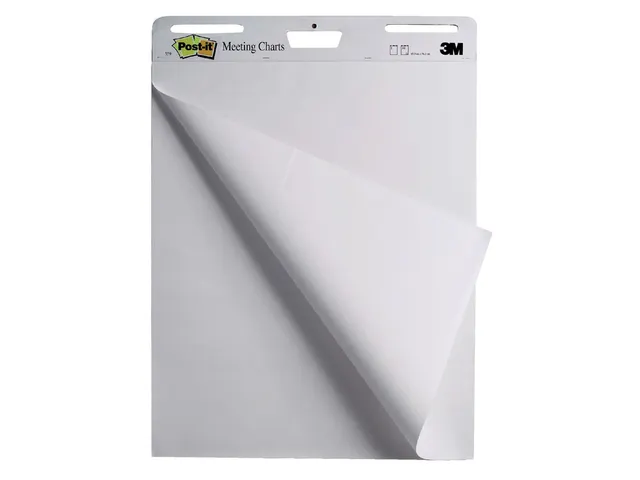 Meeting chart 3M Post-it 559 Super Sticky 635x762mm blanco 4+2 gratis