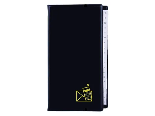 Telefoonalbum Kangaro 215x130mm A-Z 4-rings zwart