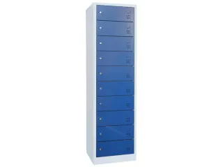 acculaadkast 1800x500x500mm 230V 10stekkerdozen/vakken front RAL5010 - 1