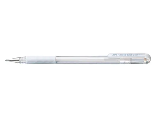 Gelschrijver Pentel K118 wit 0.4mm