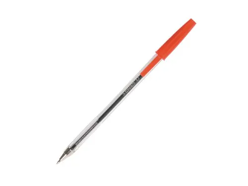 Balpen Met Dop Medium Punt 1.0mm Rood