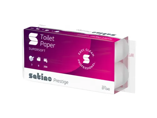 Toiletpapier Satino Prestige 3-laags 250vel wit 071340