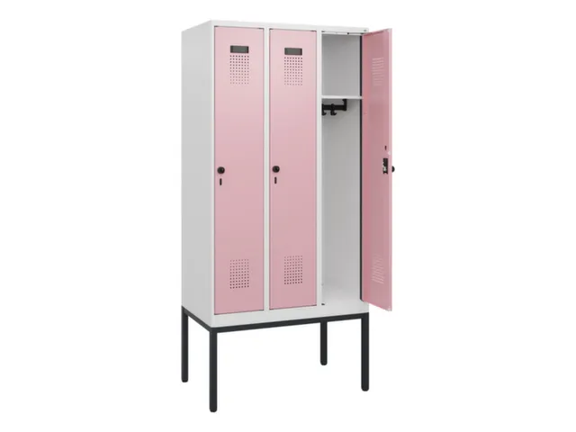 schoollocker,HxBxD 1950x900x500mm,3vak,vak B 300mm,draaigrendel