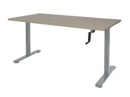 Dextro Slinger Bureau Zit-sta T-poot 180x80 Robson Eiken 25mm Alu