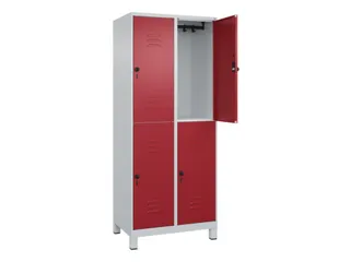 dubbeldekse locker,HxBxD 1950x800x500mm,2x2vak.,vak B 400mm - 2