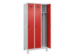 locker voor scheiding van kleding,HxBxD 1950x900x500mm,3vak