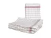 keukendoek,LxB 800mmx600mm,halflinnen,wit/rood,ruitpatroon