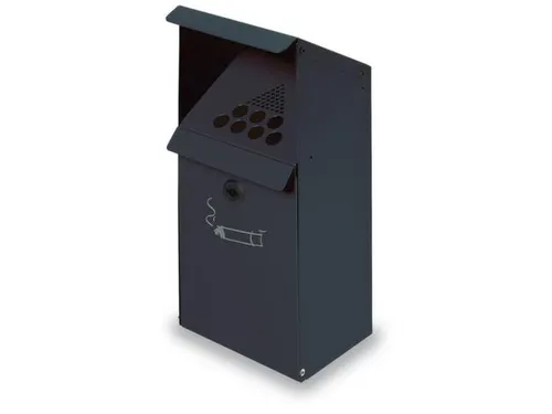 Wandasbak 3.7 liter 410x180x150mm Schuin Verzinkt Antraciet
