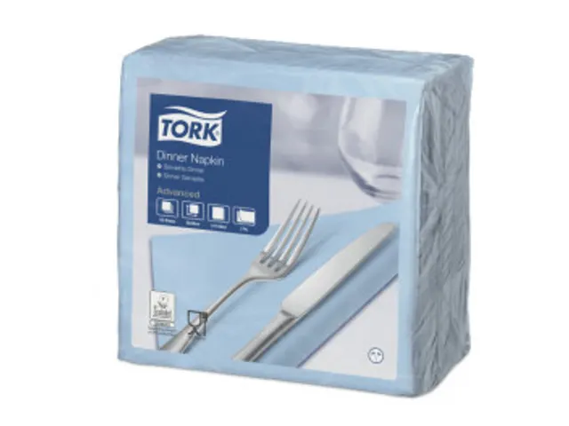 Dinnerservet 39x39cm Lichtblauw 477905, 12x150st