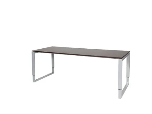 Domino Plus Bureau Hoogte Verstelbaar 2000x800mm Logan Eiken 25mm Alu