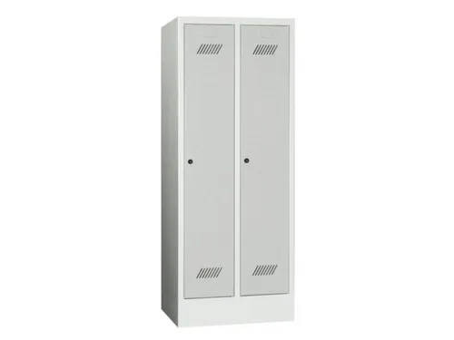 lockerkast v. kinderen,HxBxD 1600x630x500mm,2vak,RAL7035,front RAL7035