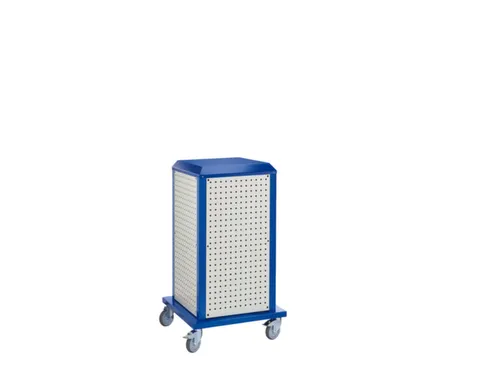 gereedschapswagen,HxBxD 1260x700x700mm,4geperforeerde platen buiten