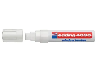 Viltstift edding 4090 window schuin wit 4-15mm op blister - 2