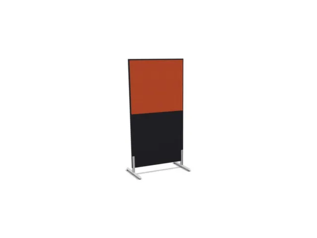 scheidingswand,HxB 1545x800mm,CC-zwart,BN3012-oranje