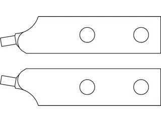 E-8000 J 51 Paar schuine vervangingsdoppen Ø 3,5mm - 1
