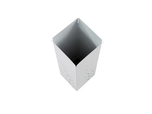 Metalen Paraplubak Wit 15 X 15 X 45 Cm