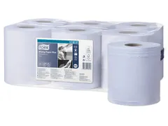 Tork 128207 M2 Wiping Plus Poetspapier Advanced 2-laags Blauw 157m