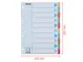 Intercalaire Esselte Premium A4 10 onglets 23 perf carton assorti