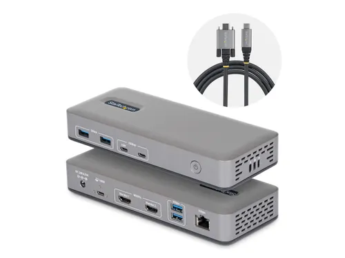 StarTech USB-C Dockingstation 2x HDMI 4K60, LAN, 100W PD