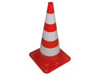 Verkeerskegel Rood/WIT - 75cm - 1