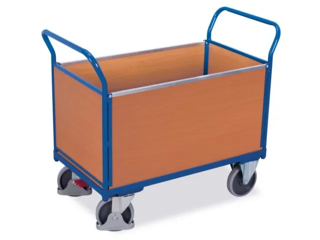 Platformwagen 500kg 1000x660mm 4 Wanden Ral 5010 Beuken