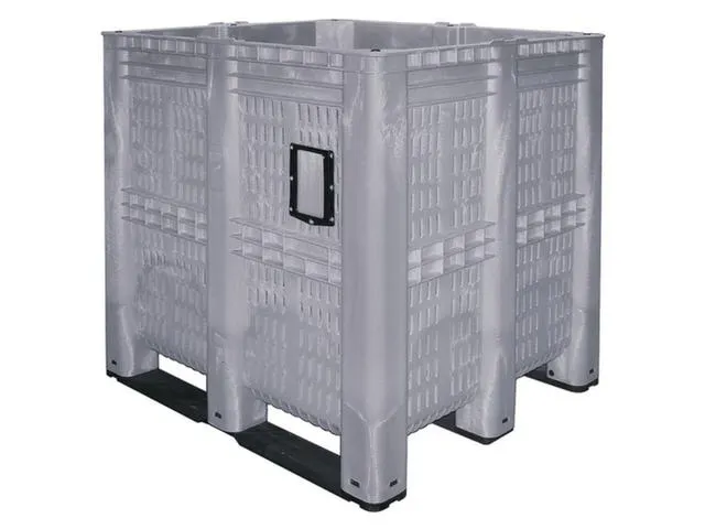 Caisse-palette gros volume PE HxLxl 1250x1300x1150mm 1400l parois/fond