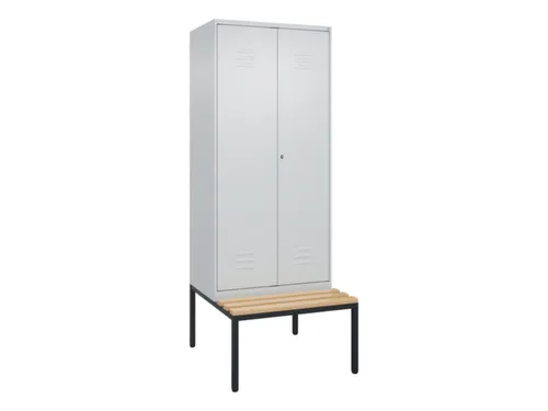 locker voor scheiding van kleding,HxBxD 2120x800x815mm,2vak