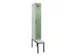 locker met bank,voor scheiding van kleding,HxBxD 2120x300x815mm,1vak