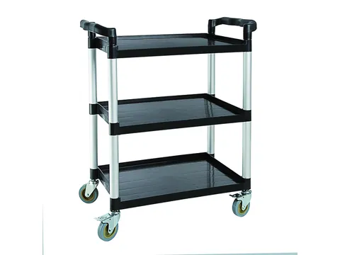 Serveerwagen Vogue polypropyleen klein 130kg 95x82.5 cm zwart