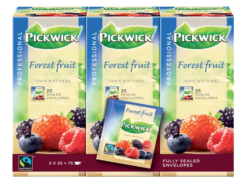 Thee Pickwick Bosvruchten 25 Zakjes Van 1.5gr