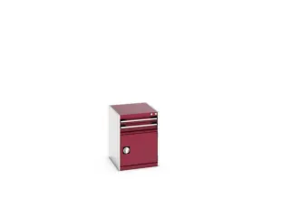 ladekast HxBxD 700x525x650mm 2laden RAL7035 front RAL3004 - 8