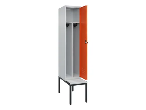 locker voor scheiding van kleding,HxBxD 2120x400x815mm,1vak