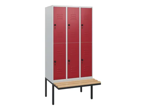 Dubbeldekse dekenkist,HxBxD 1950x900x815mm,3x2vak.,vak B 300mm