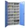 Materiaalkast Staal 1800x1000x530mm 16vakken Ral7035 Front Ral7016