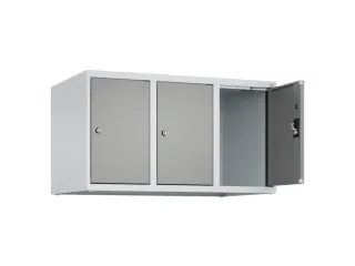 opzetkast,v. locker,3vak.,vak B 300mm,HxBxD 500x900x500mm,cilinderslot - 1