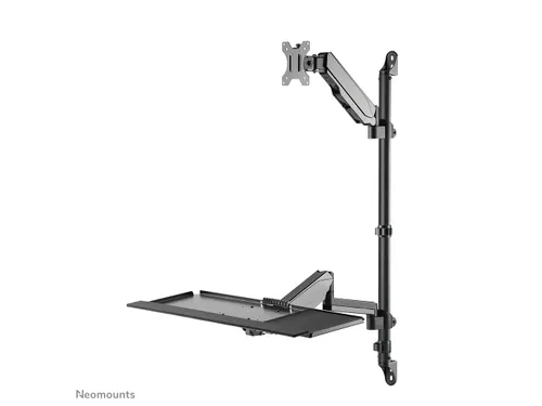 Neomounts WL90-325BL1 Zit-sta werkstation wand - 17-32 inch - 1-9 kg (