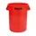 universele container,121l,HxØ 705x557mm,romp PE rood
