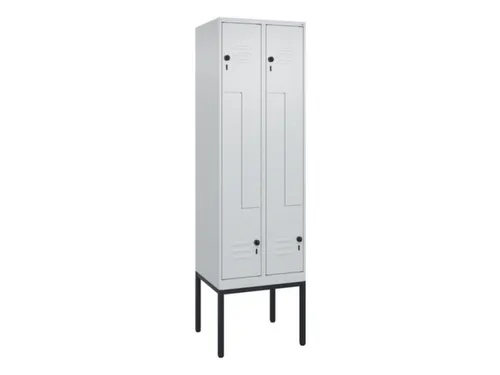Z-garderobekast,HxBxD 2120x600x500mm,vak B 150/300mm,draaigrendel