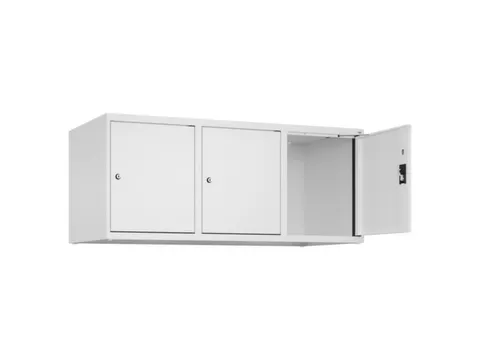 opzetkast,v. locker,3vak.,vak B 400mm,HxBxD 500x1200x500mm