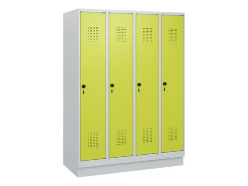 schoollocker,HxBxD 1630x1200x500mm,4vak,vak B 300mm,draaigrendel