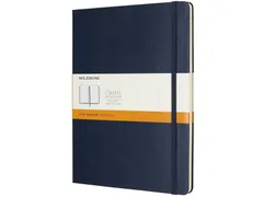 Notitieboek Moleskine XL 190x250mm lijn hard cover sapphire blue