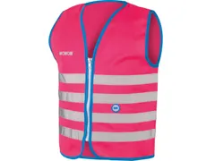 Fun Jacket Reflecterend Fluohesje Kind Roze Small