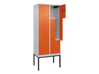 Z-garderobekast,HxBxD 2120x800x500mm,vak B 200/400mm,cil.-slot - 2