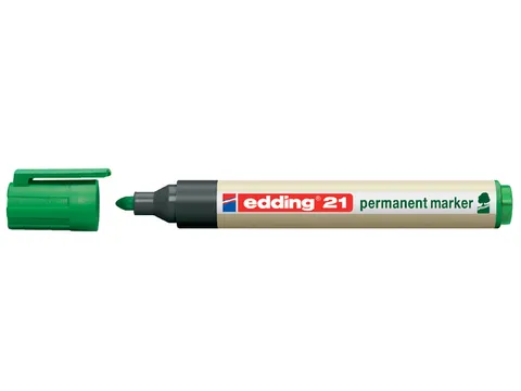 Viltstift edding 21 EcoLine rond groen 1.5-3mm